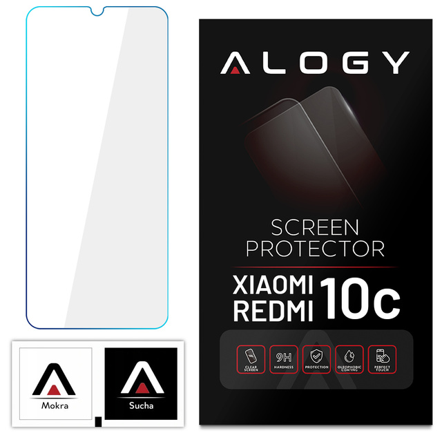 Szkło hartowane 9H Alogy ochrona na ekran szybka do Xiaomi Redmi 10c
