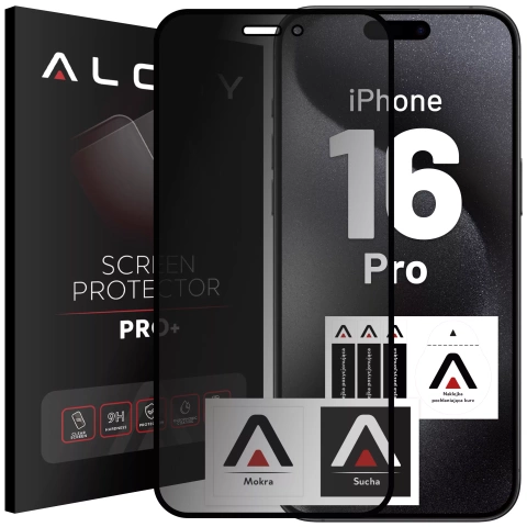 Alogy Privacy Glass gehärtetes Glas für Apple iPhone 16 Pro, matte Displayschutzfolie