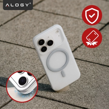 Etui do Apple iPhone 17 Pro – matowa obudowa do MagSafe z ochroną obiektywu, smukłe i odporne na zarysowania, idealne dopasowanie – Alogy Skinny MatteCase™ Białe