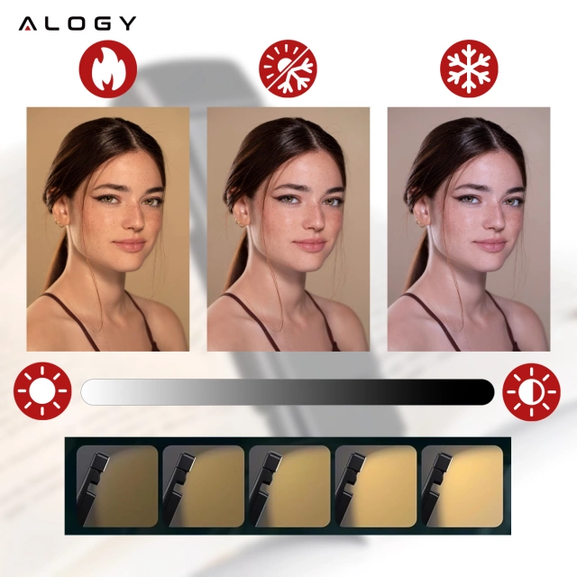 Lampka LED do czytania Alogy Clip Lamp Lampa z klipsem do książki ładowana Czarna