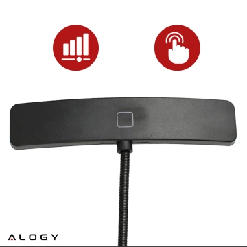 Alogy LED-Schreibtischlampe mit wiederaufladbarem Leseclip Schwarz