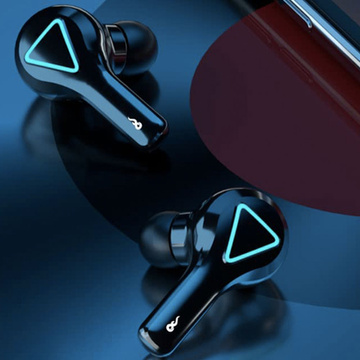 Słuchawki bezprzewodowe TWS Bluetooth 5.1 ze stacja ładującą Powerbank Czarne