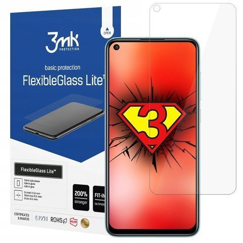 Niepękające szkło hybrydowe 3mk Flexible Glass Lite do Redmi Note 9