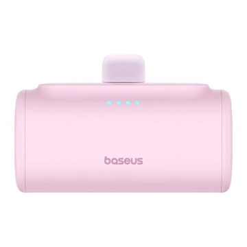 Baseus Compact Powerbank 5000 mAh 20 W USB-C Mini Schnellladung Rosa