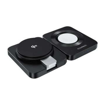 Choetech Qi2 MagSafe 3in1 Faltbares Ladegerät iPhone Watch AirPods Schwarz