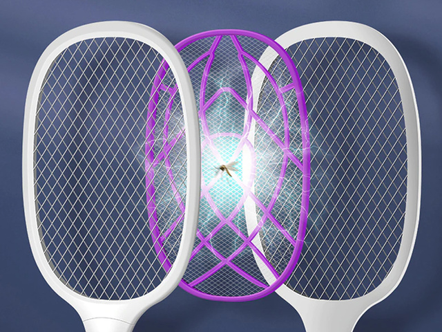 Lampa owadobójcza 10 LED UV Alogy przenośna łapka na owady insekty Biała