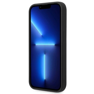 Etui Guess GUHCP14XSLTGK iPhone 14 Pro Max 6,7" czarny/black hardcase Silicone Triangle