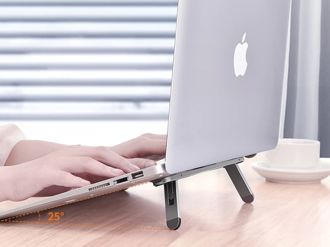 Ständerhalter Oatsbasf Mini-Laptopständer für Notebook Grau