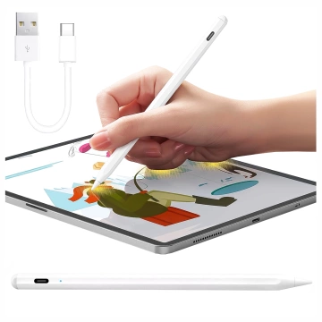 Alogy Magnetischer Stylus-Stift, Notiz- und Skizzenstift für Apple iPad Pro/Air/Mini, Weiß