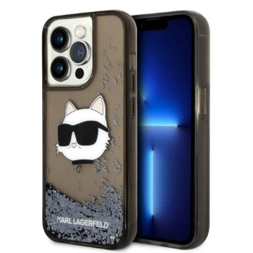 Etui Karl Lagerfeld KLHCP14XLNCHCK do iPhone 14 Pro Max 6,7" hardcase Glitter Choupette Head czarny/black