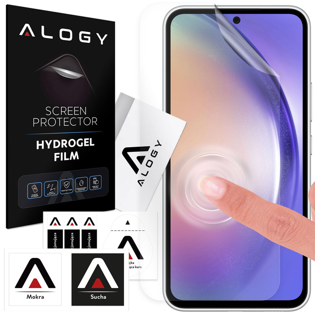 Folia Hydrożelowa do Samsung Galaxy A54/ A53/ A52/ A52S/ A51/ A50 ochronna na telefon na ekran Alogy Hydrogel Film
