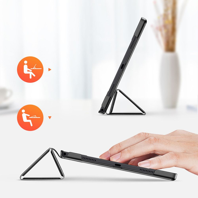 Etui z klapką Dux Ducis Domo do Samsung Galaxy Tab A8 10.5 X200/ X205 Czarne + Folia + Rysik