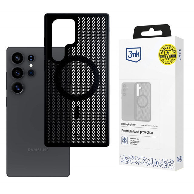 Etui do Samsung Galaxy S25 Ultra 3mk COOLing MagCase MagSafe Black