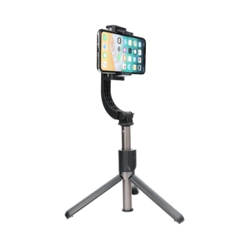 Selfie-Stick mit Bluetooth-Fernbedienung, Stativ, Gimbal-Stabilisator-Kit/Griff, Schwarz, SSTR-L08