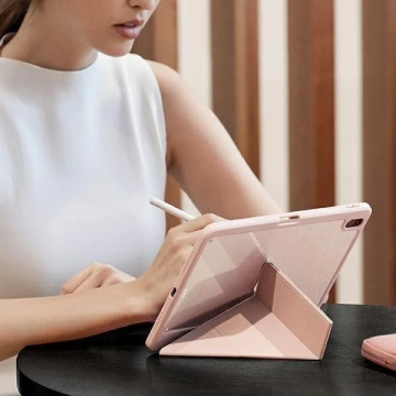 UNIQ Hülle für Moven iPad Air 10.9 (2022/2020) Antimikrobielles Rosa / Blush Pink