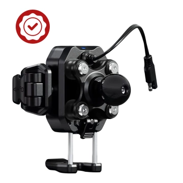 KEWIG M11B Motorradhalterung für Telefon mit QC 3.0 15W Qi-Ladegerät Schwarz