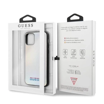 Guess GUHCN58BLD iPhone 11 Pro srebrny /silver Hard Case Iridescent