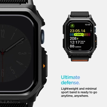 Pasek Spigen Lite Fit „Pro“ Apple Watch 10 46 mm Mattschwarz