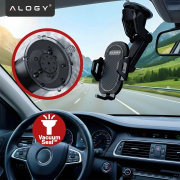 Alogy 3-in-1-Autotelefonhalter für die Windschutzscheibe, das Armaturenbrett, den Cockpit-Organizer