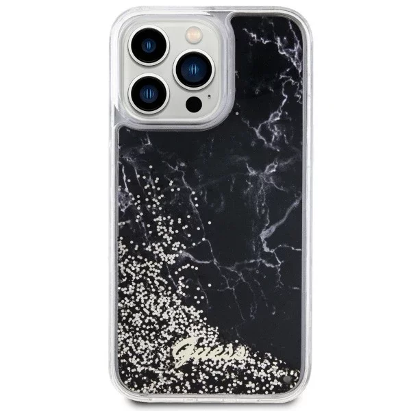 Etui Guess GUHCP14XLCSGSGK do iPhone 14 Pro Max 6.7" hardcase Liquid Glitter Marble