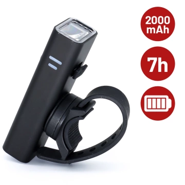 EH 400 LED-Fahrradfrontlicht, einstellbare 400 Lumen, 2000 mAh, wasserdicht, schwarz