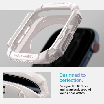 Hülle für Apple Watch 10 (46 mm) Beige Dune Beige Spigen Rugged Armor Pro