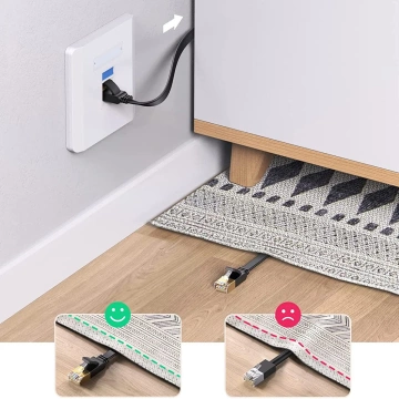 UGREEN-LAN-Ethernet Cat. 6 0,5m schwarz (NW102)