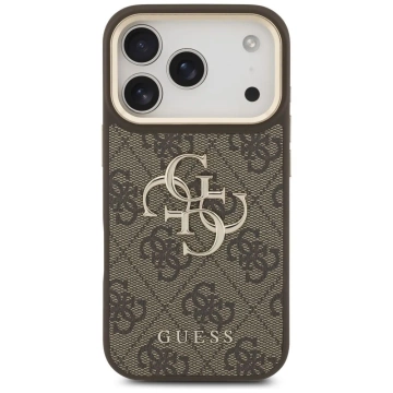 Etui Guess 4G Big Classic Logo Big Strap Metal Buttons do iPhone 17 Pro Brązowy