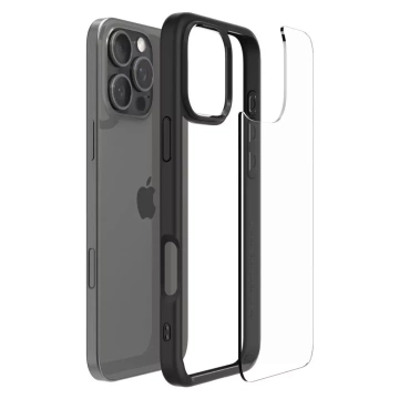 Etui Spigen Ultra Hybrid für Apple iPhone 16 Pro Mattschwarz