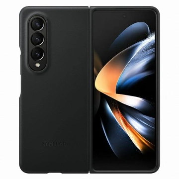 Samsung Hülle EF-VF936LBEGWW für Samsung Galaxy Z Fold 4 schwarz/schwarz Lederhülle