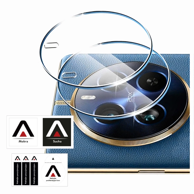 2x Szkło hartowane na obiektyw aparat do Realme 12 PRO / Realme 12 PRO+ PLUS 5G Alogy przezroczyste