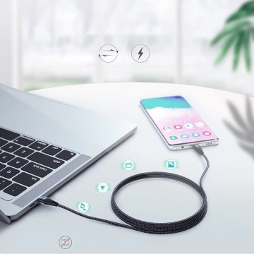 Choetech Kabel USB Type C Kabel - USB Type C Power Delivery 60W 2m schwarz (XCC-1004-BK)