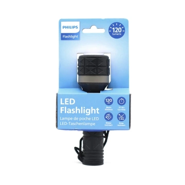 Philips Gummi-LED-Taschenlampe 25 lm 60 m 2xAA