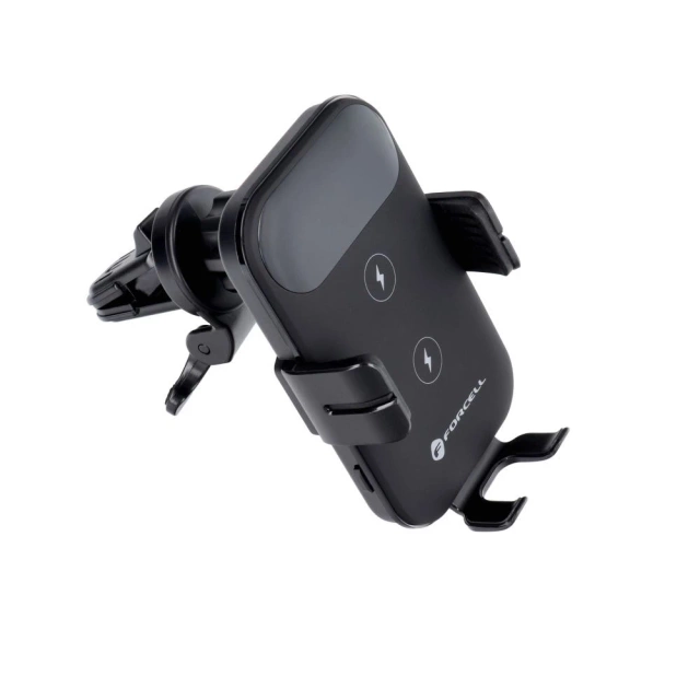 Uchwyt Samochodowy Ładowarka FORCELL F-GRIP HS4 Indukcja 15W czarny