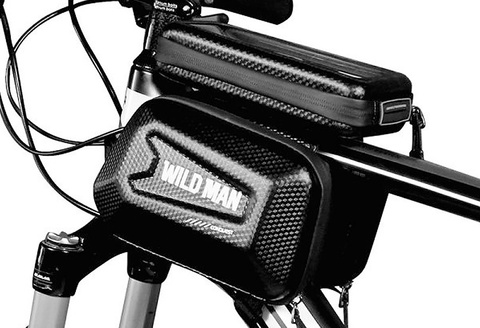 Beuteltasche Packtasche für Fahrrad Fahrradhalter Wildman Bag E6S 1.2l 6.7 Schwarz