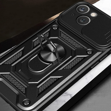 Alogy Camshield Stand Ring Case mit Kameraabdeckung für Apple iPhone 14 Plus Glass