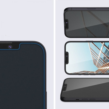 2x Spigen Glas.tR EZ Fit Privacy Tempered Glass für Apple iPhone 13 Pro Max