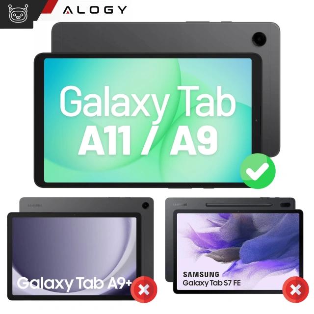 Etui do Samsung Galaxy Tab A11 (X130/X135) / A9 2023 8.7" (X110/X115) dla dzieci obudowa na tablet Alogy Kids Case Niebieskie