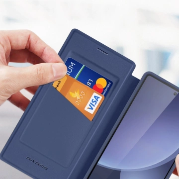 Etui Portfelowe do Samsung Galaxy S25 Ultra Dux Ducis Skin X Pro Niebieskie