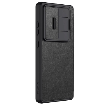 Hülle für Samsung Galaxy S25 Ultra Nillkin Qin Pro Schwarz mit Flip
