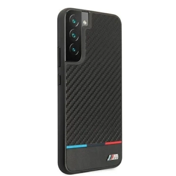 Etui Hardcase BMW BMHCS22MPUCARTCBK für Galaxy S22 S906 M Collection Triangles schwarz/czarny
