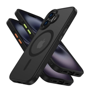 iPhone 16 Hülle Tech-Protect MagMat MagSafe 3er-Set Mattschwarz