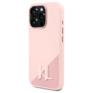 Karl Lagerfeld Hülle für iPhone 16 Pro 6,3" Pink Hardcase Silikon MagSafe
