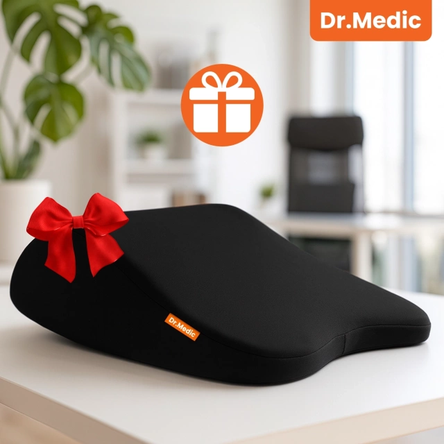 Poduszka do Samochodu pod Głowę Kark Szyję DR.MEDIC ErgoNeck™ Ergonomiczna poduszka na fotel zagłówek krzesło gamingowa do biura auta dla kierowcy pasażera