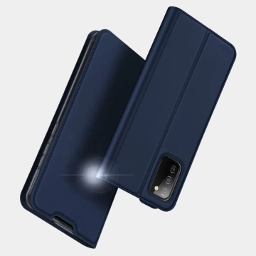 DUX DUCIS Skin Pro Holster Cover mit Flip Samsung Galaxy A02s EU blau