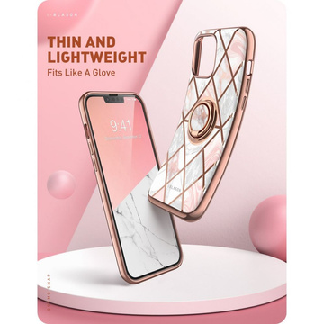 Etui Supcase Cosmo Snap für Apple iPhone 13 Marble Pink