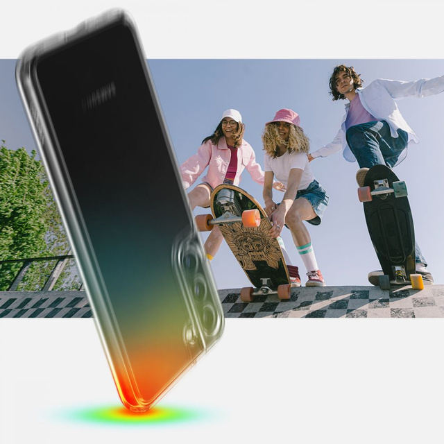 Etui Spigen Ultra Hybrid do Samsung Galaxy S22 Crystal Clear + Szkło