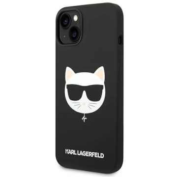Etui Karl Lagerfeld KLHMP14SSLCHBK für iPhone 14 6,1" Hardcase Silikon Choupette Head Magsafe