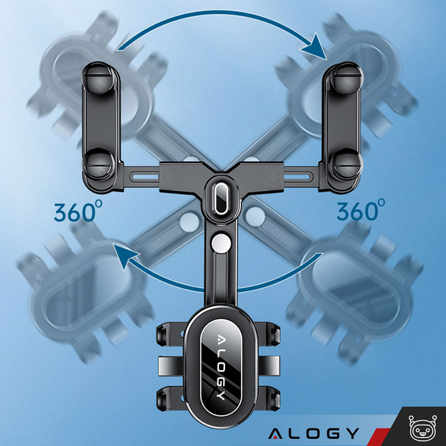 Uchwyt samochodowy do telefonu na lusterko wsteczne auta samochodu Alogy Mirror Car Holder Czarny