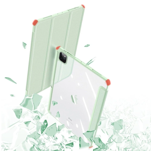 Dux Ducis Toby pancerne etui z klapką Smart Case do iPad Pro 11'' 2021 z uchwytem na Apple Pencil zielony